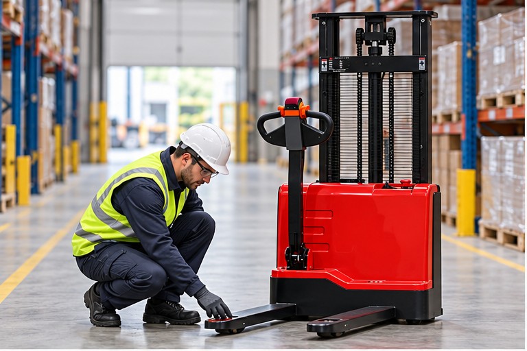 How to Choose an Electric Pallet Stacker: Capacity, Lift Height and Pallet Fit - electric pallet stacker 1