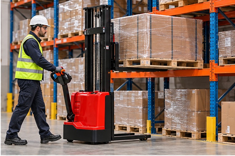 How to Choose an Electric Pallet Stacker: Capacity, Lift Height and Pallet Fit - electric pallet stacker 2
