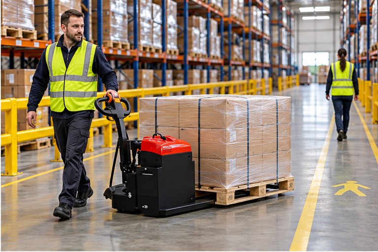 How to Choose an Electric Pallet Truck: Capacity, Fork Size and Aisle Fit - electric pallet truck 2