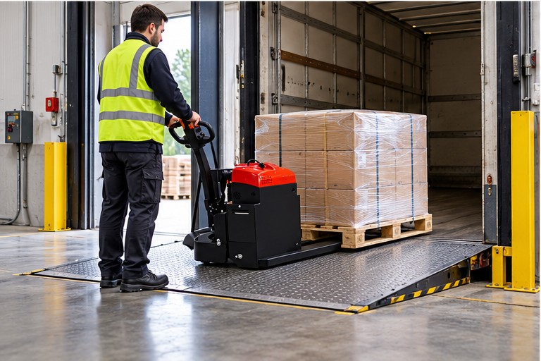 How to Choose an Electric Pallet Truck: Capacity, Fork Size and Aisle Fit - electric pallet truck 3