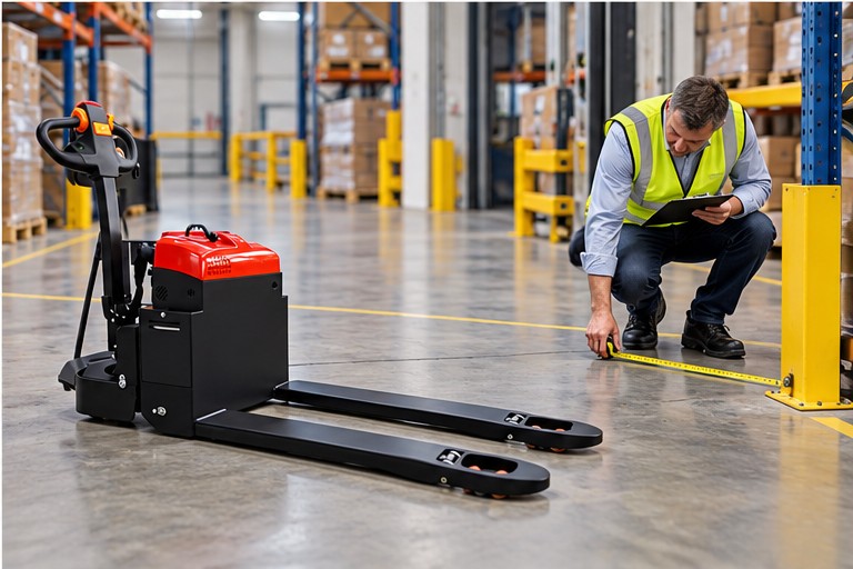 How to Choose an Electric Pallet Truck: Capacity, Fork Size and Aisle Fit - electric pallet truck 4