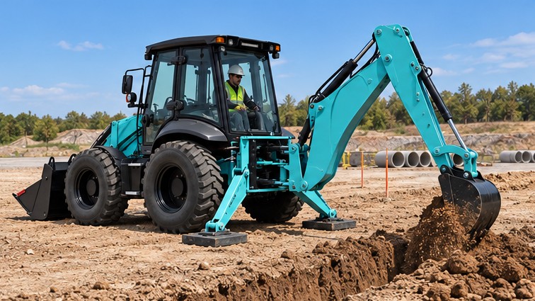 Backhoe Loader Hydraulics Slow When Hot? Safe Checks Before Replacing the Pump - backhoe loader 3