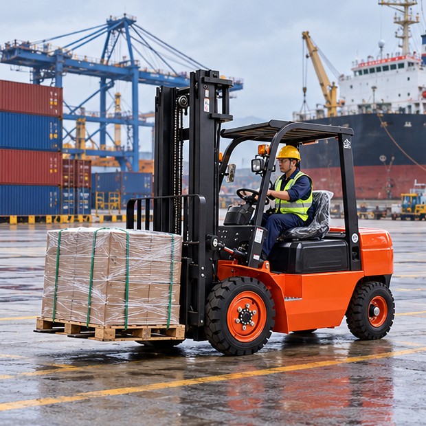 Diesel Forklift in a Coastal Yard? Plan Salt-Air Inspection and Corrosion Checks - diesel forklift 1