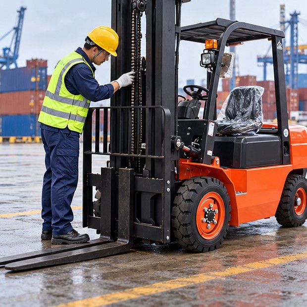 Diesel Forklift in a Coastal Yard? Plan Salt-Air Inspection and Corrosion Checks - diesel forklift 3