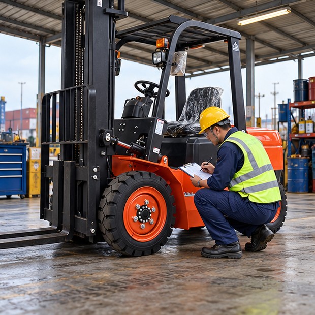Diesel Forklift in a Coastal Yard? Plan Salt-Air Inspection and Corrosion Checks - diesel forklift 4