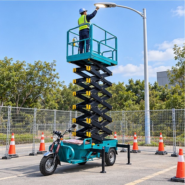 Can a Vehicle-Mounted Scissor Lift Drive on Public Roads? Buyer Checks Before Delivery - ZG-DDC4-12M vehicle-mounted three-wheel scissor lift 3
