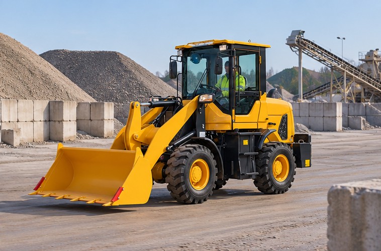 ZGLOADER diesel wheel loader at work 2
