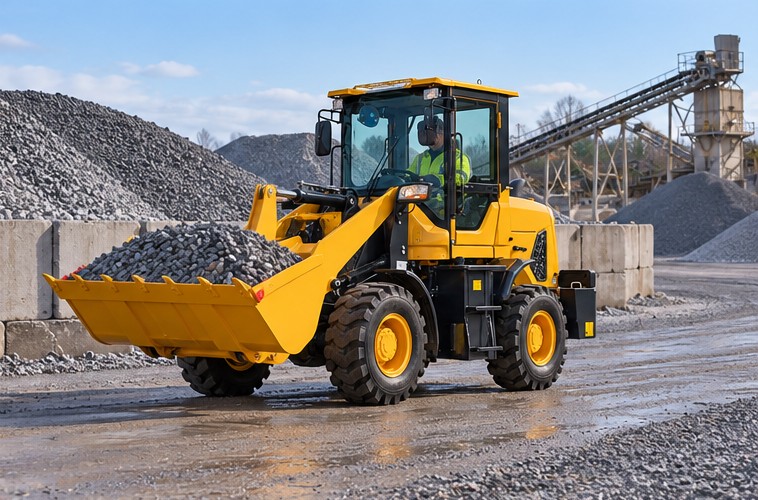 ZGLOADER diesel wheel loader at work 4
