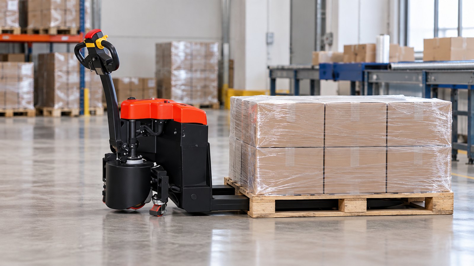 Illustrative electric pallet truck application scene 2
