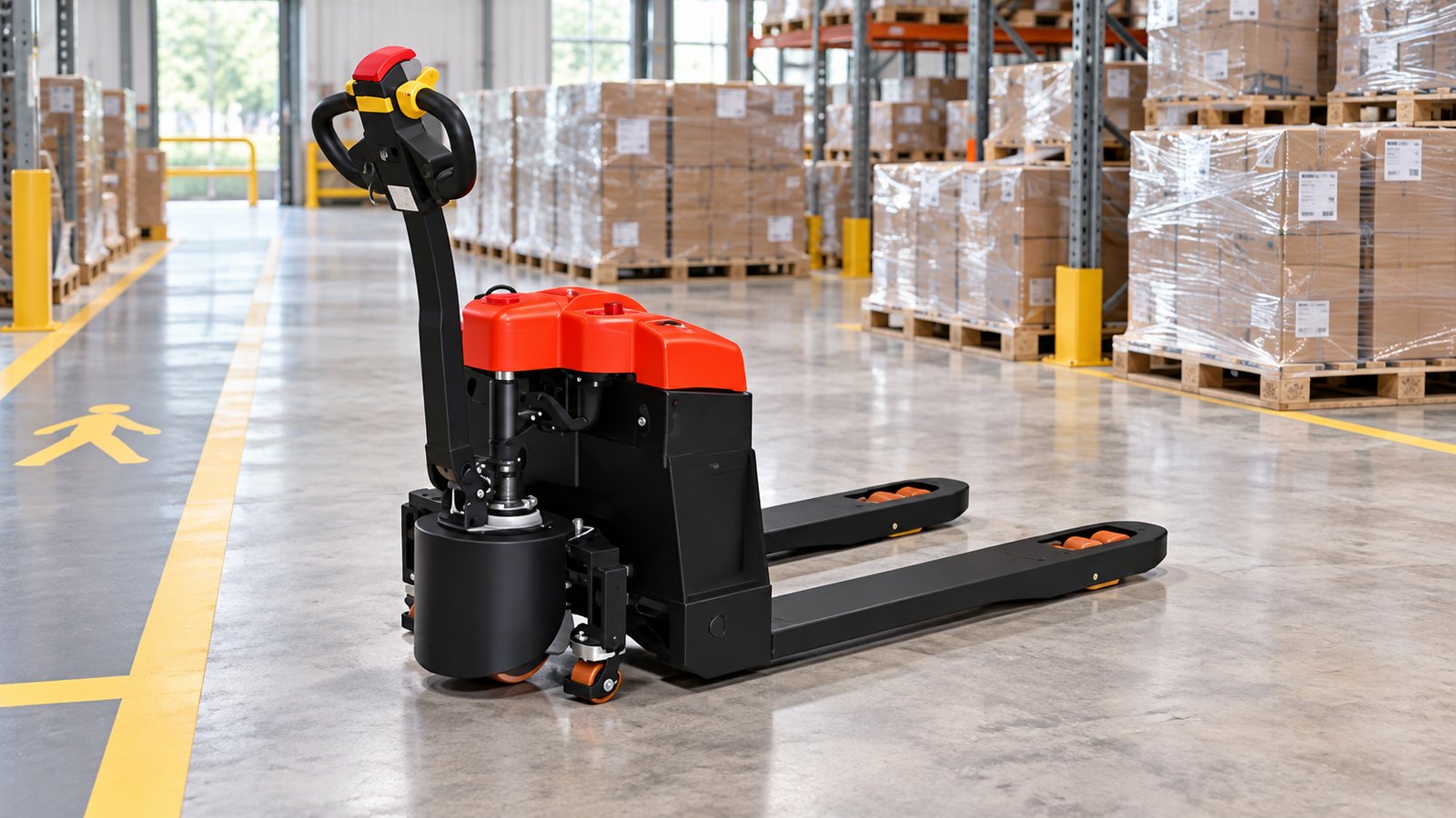 Will a Walk-Behind Electric Pallet Truck Fit Your Pallets and Packing Stations?
