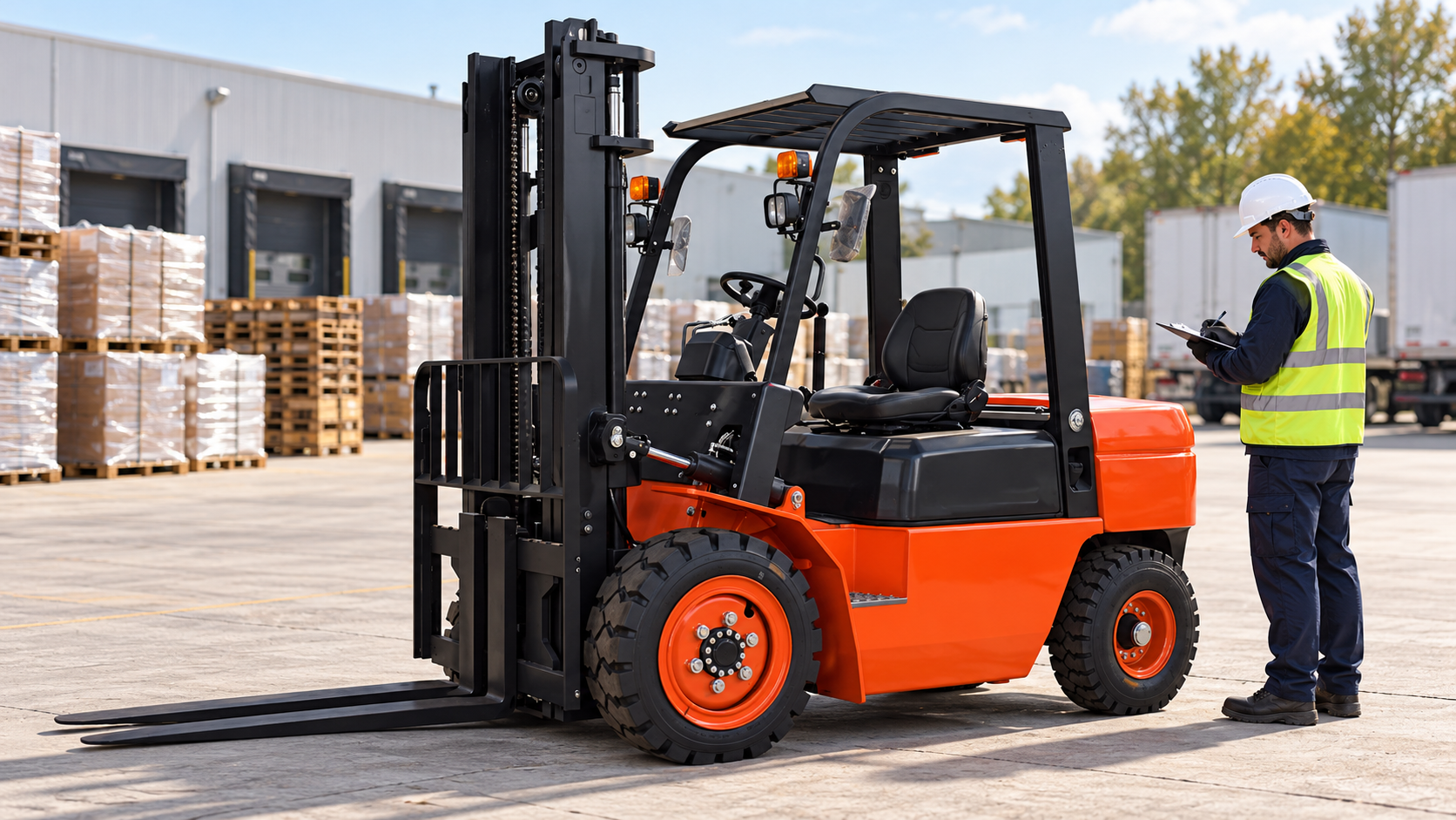 CPC30 parked for a shift inspection in an outdoor yard