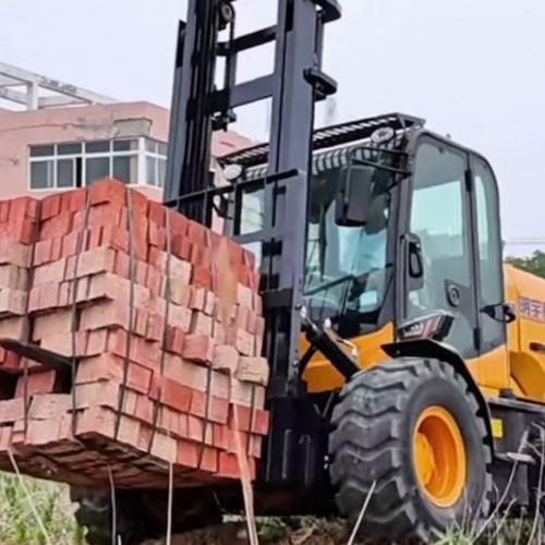 How does a forklift truck sideshifter work?