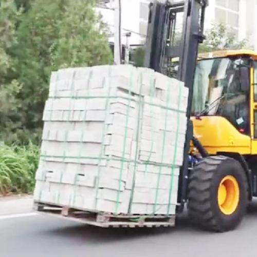 Are there electric rough terrain forklifts for indoor/outdoor use?