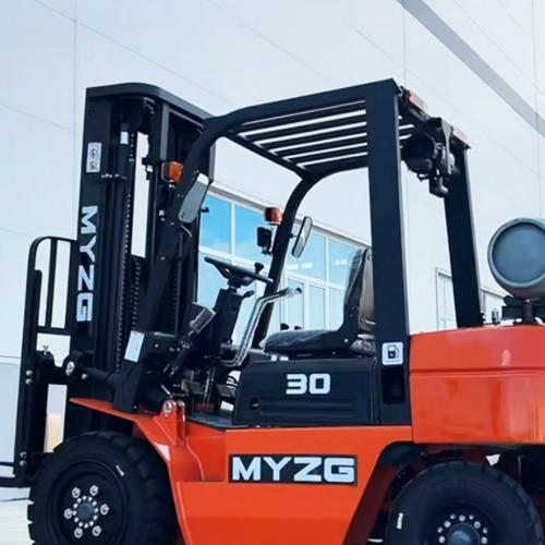 Are LPG dual-fuel forklifts better for indoor or outdoor use?