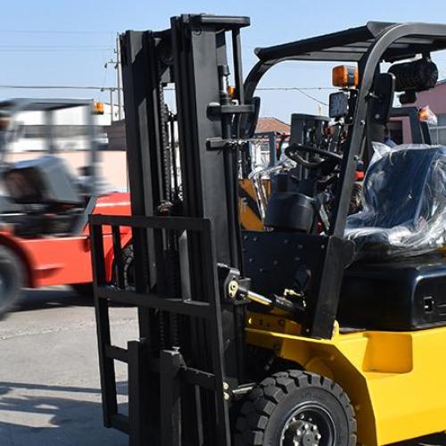 What is the price range for anew rough-terrain forklift?