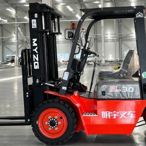 What's the average price difference between diesel and terrain electric lithium forklifts?	