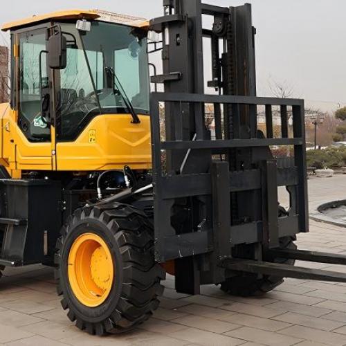 What is the difference between a standard forklift and an off-road forklift?