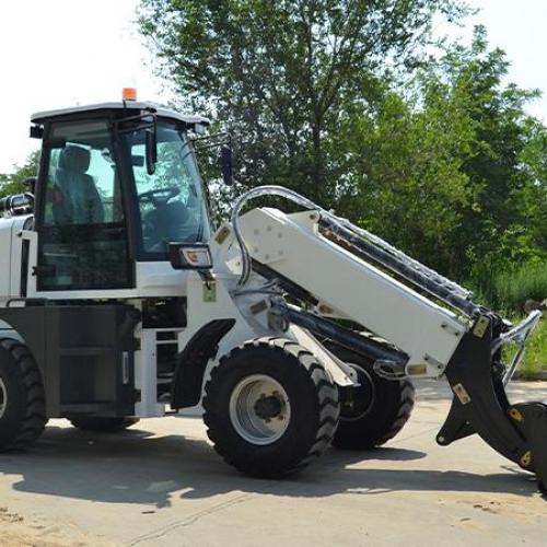 What are the lifting capacity and maximum reach of a typical compact telescopic loader?
