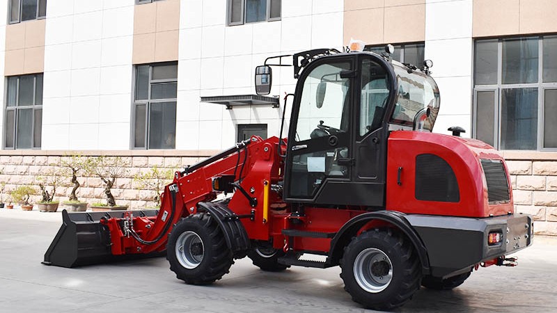 Are telescopic loaders safer than cranes for rooftop material placement?