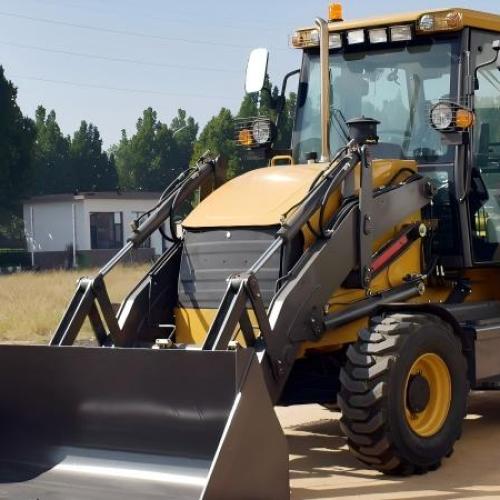 What is the horsepower (HP) range for backhoe loaders?