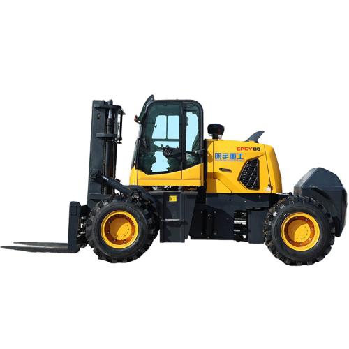 MYZG 8T Rough Terrain Forklift with Rear Steering - 副本
