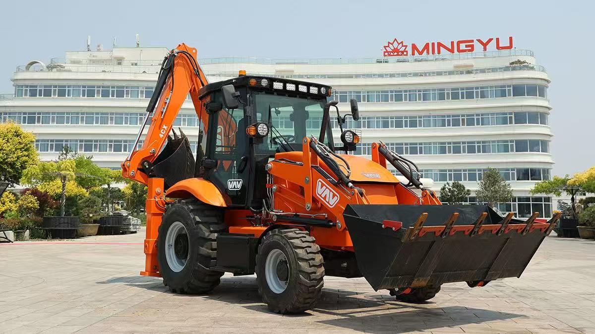 ¿Para qué se utiliza principalmente una retroexcavadora (backhoe loader)?