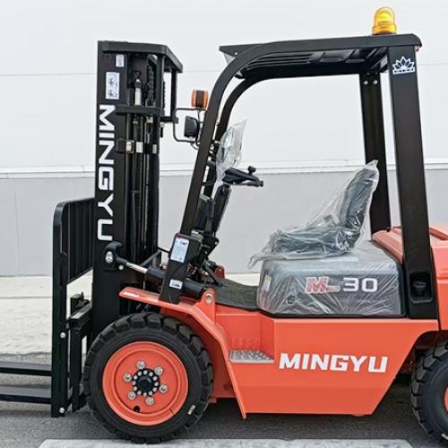 What is the fuel efficiency of a diesel forklift?