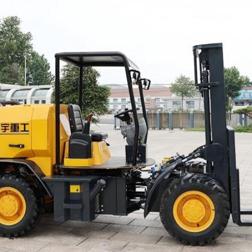 Какова опасная зона вокруг действующего вилочного погрузчика?